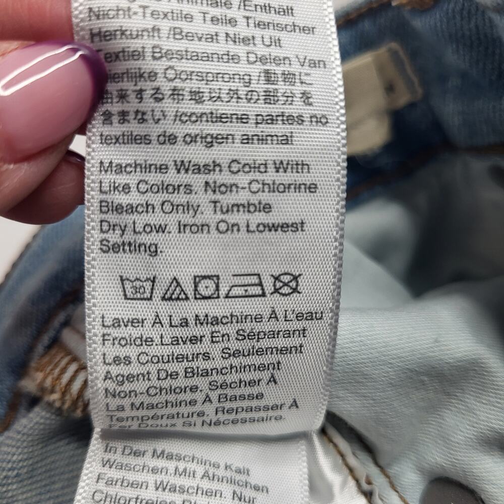 Madewell Petite Perfect Vintage Jeans Light Coffee Wash Worn In Edition Rip 26P - Picture 14 of 14